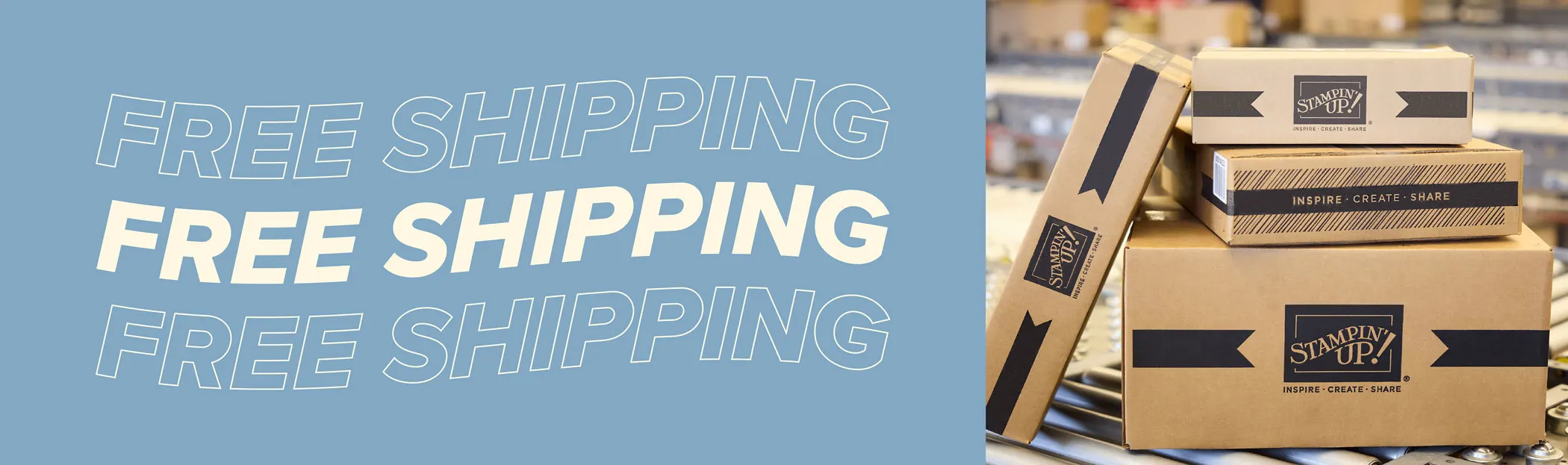 Stampin’ Up! Free Shipping Starting Today!