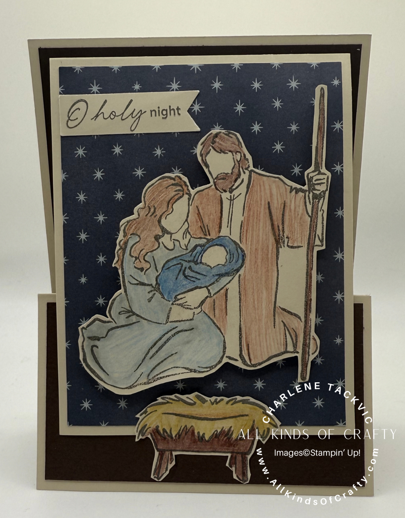 A Child is Born Stampin’ Up! Christmas Card