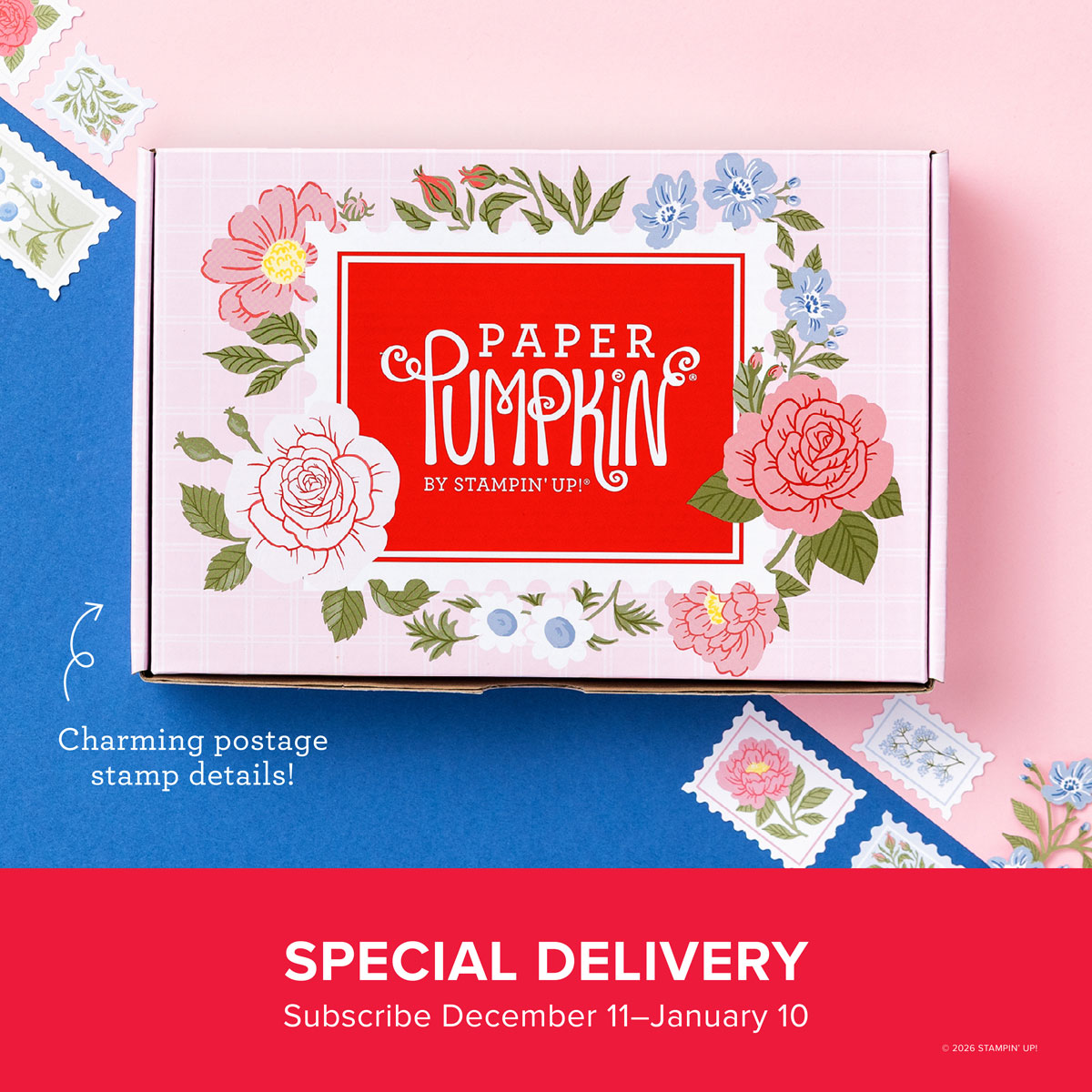 Stampin Up! January Paper Pumpkin: Special Delivery