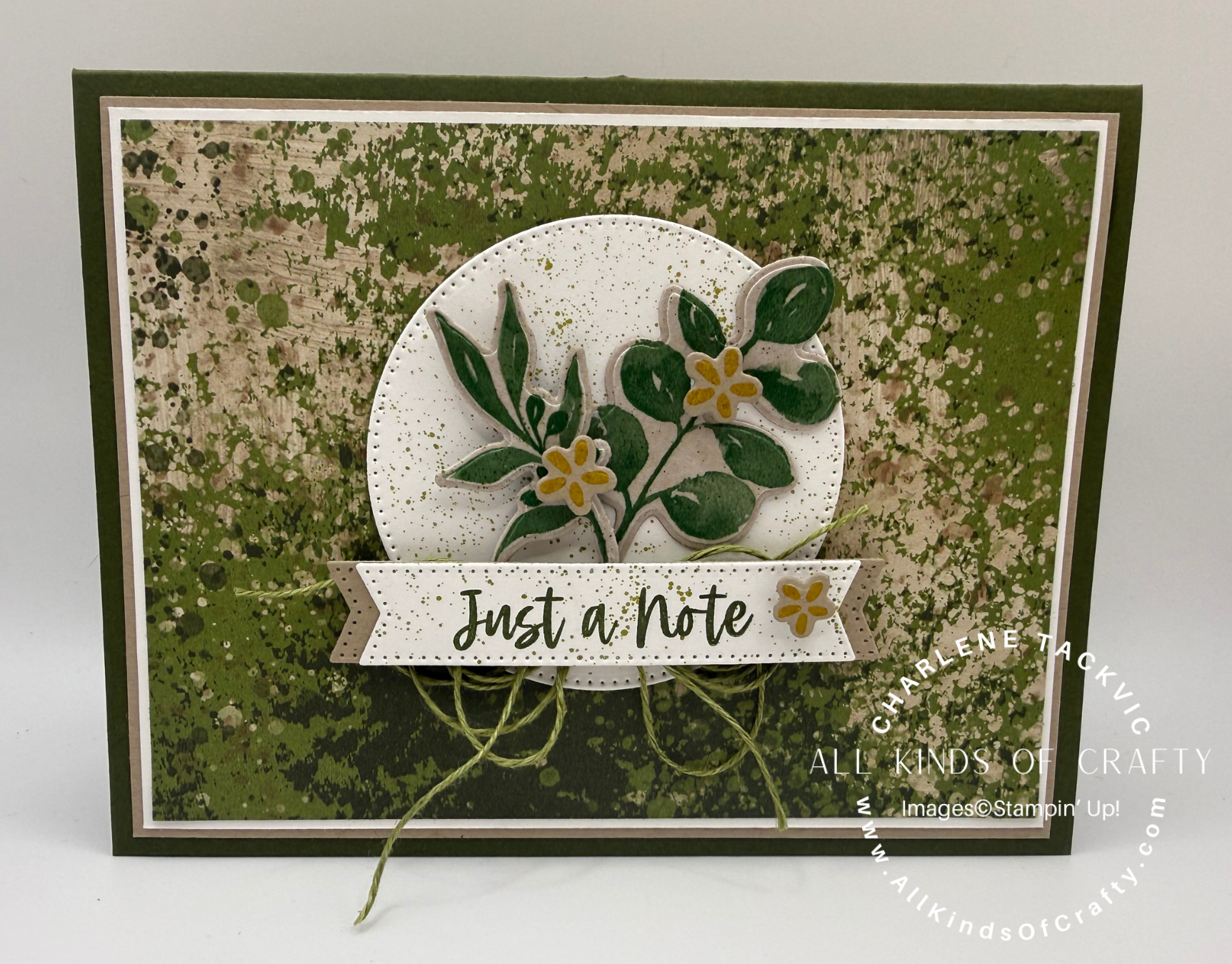 Stampin’ Up! Greenery Lane Thank You Card