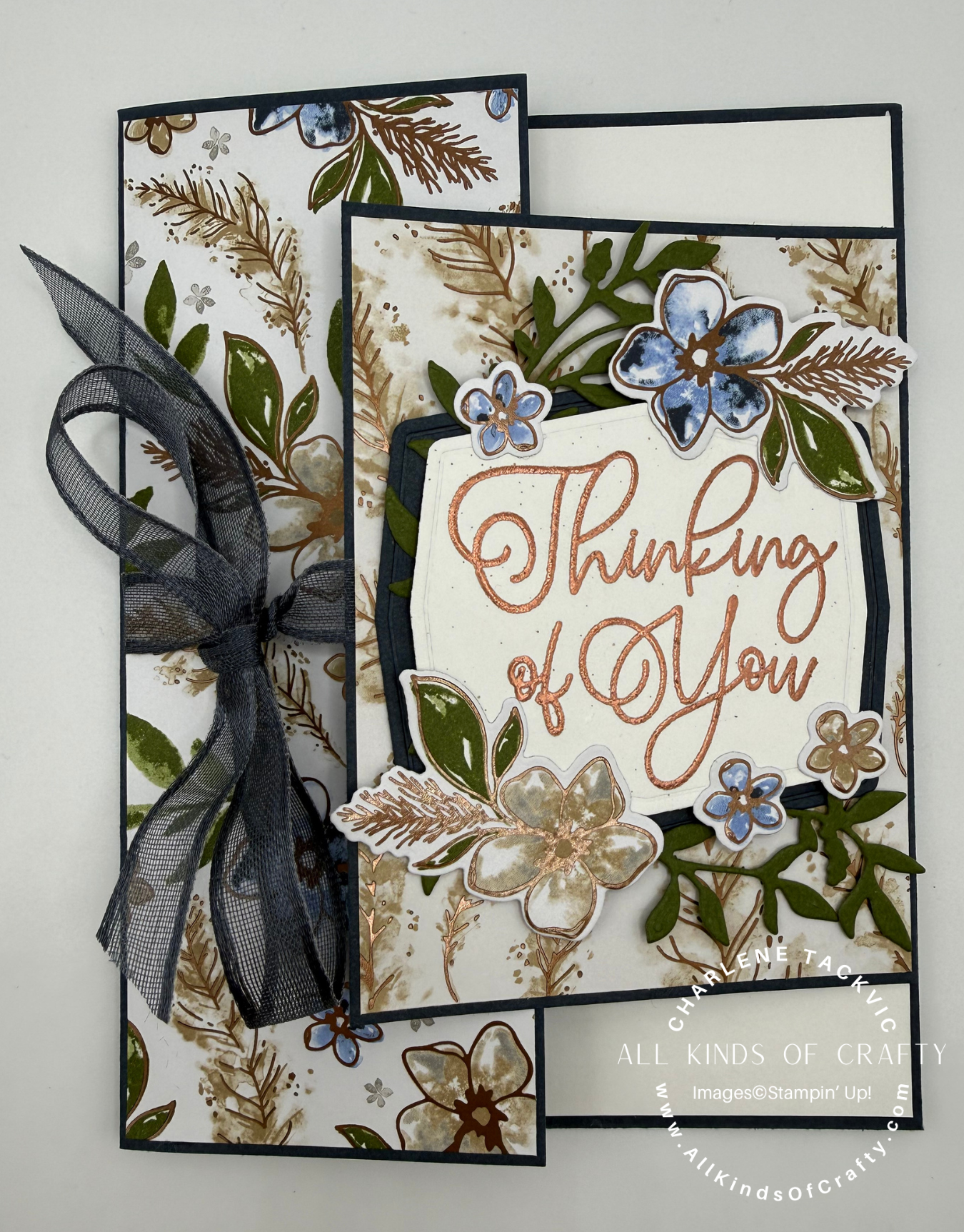 Stampin’ Up! Delicate Designs Double Flap Fun Fold Card