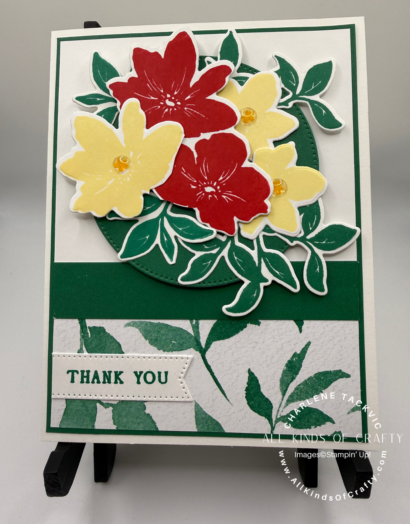 Stampin’ Up! Paradise Garden Thank You Card
