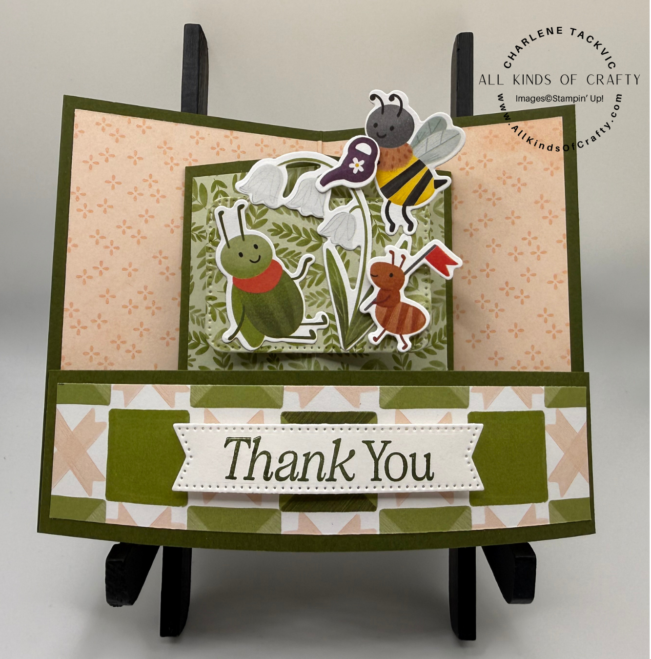 Stampin’ Up! Sweet Bugs Bendy Front Fun Fold Card