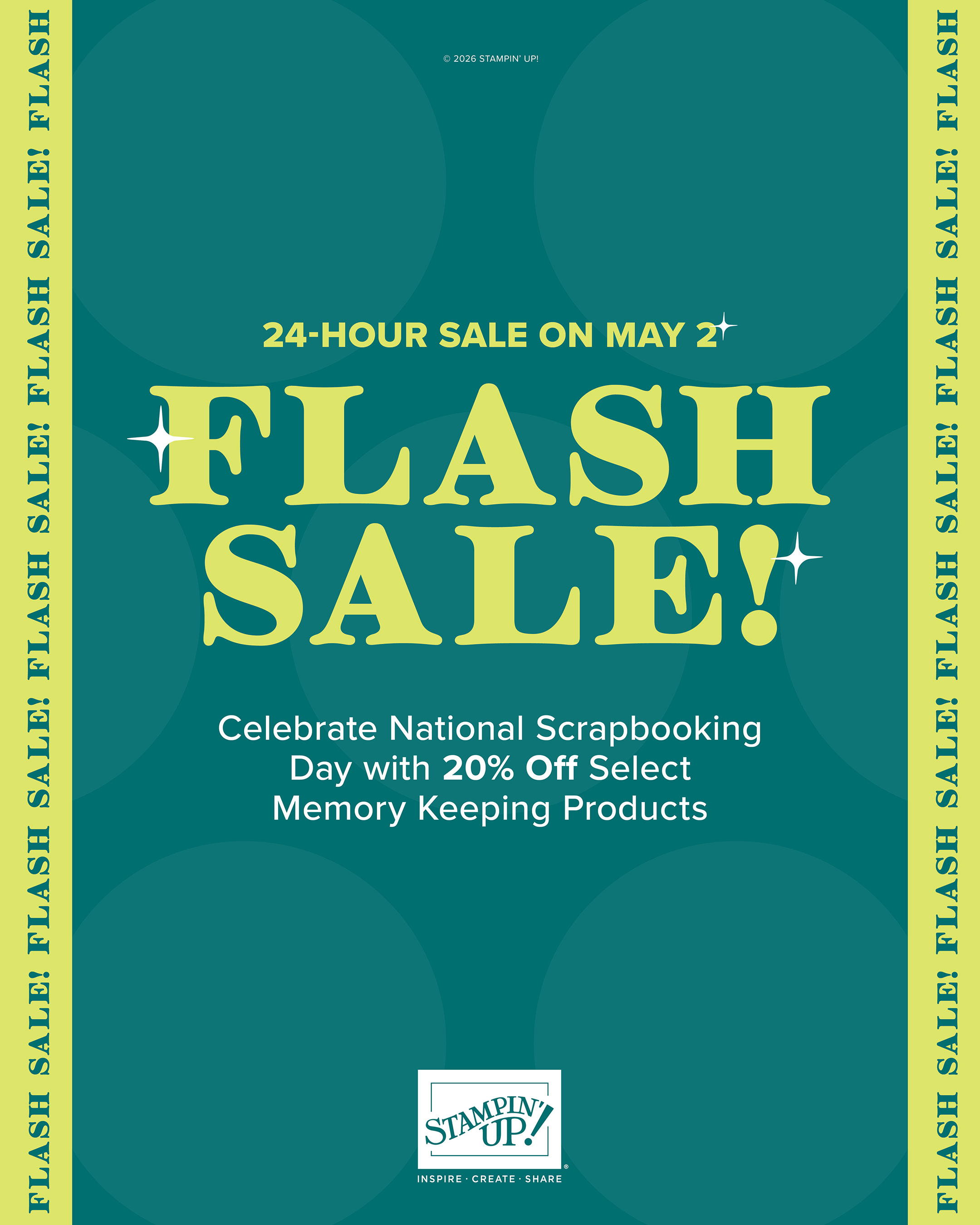 Stampin’ Up! Flash Sale for National Scrapbooking Day!