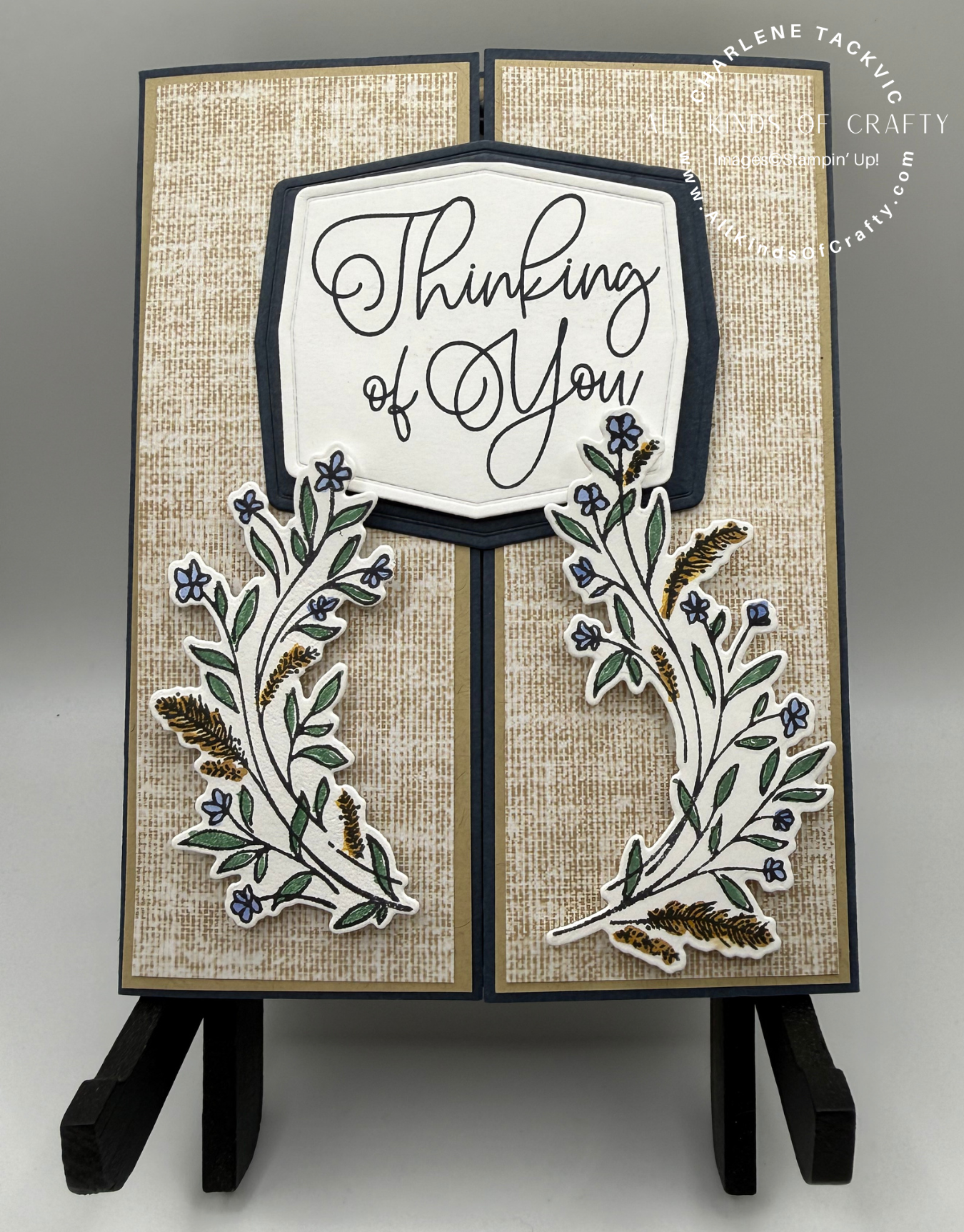 Delicate Whispers Fun Fold Thinking of You Card
