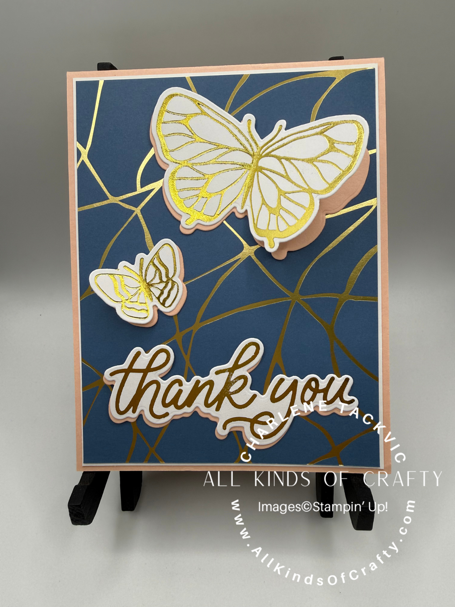 Stampin’ Up! Hot Foil Butterflies Thank You Cards