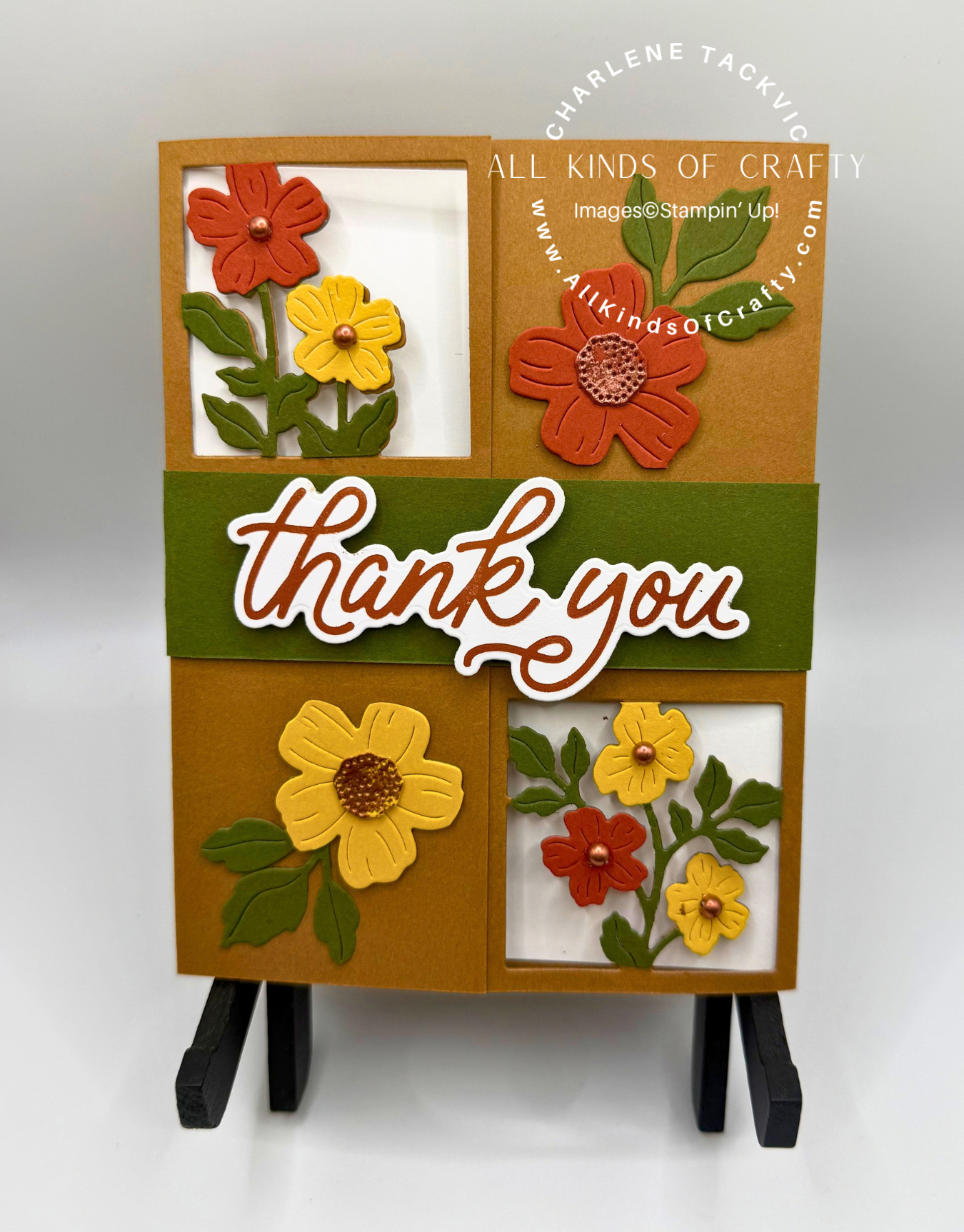 Stampin’ Up! Poetic Petals Hot Foil Thank You Card