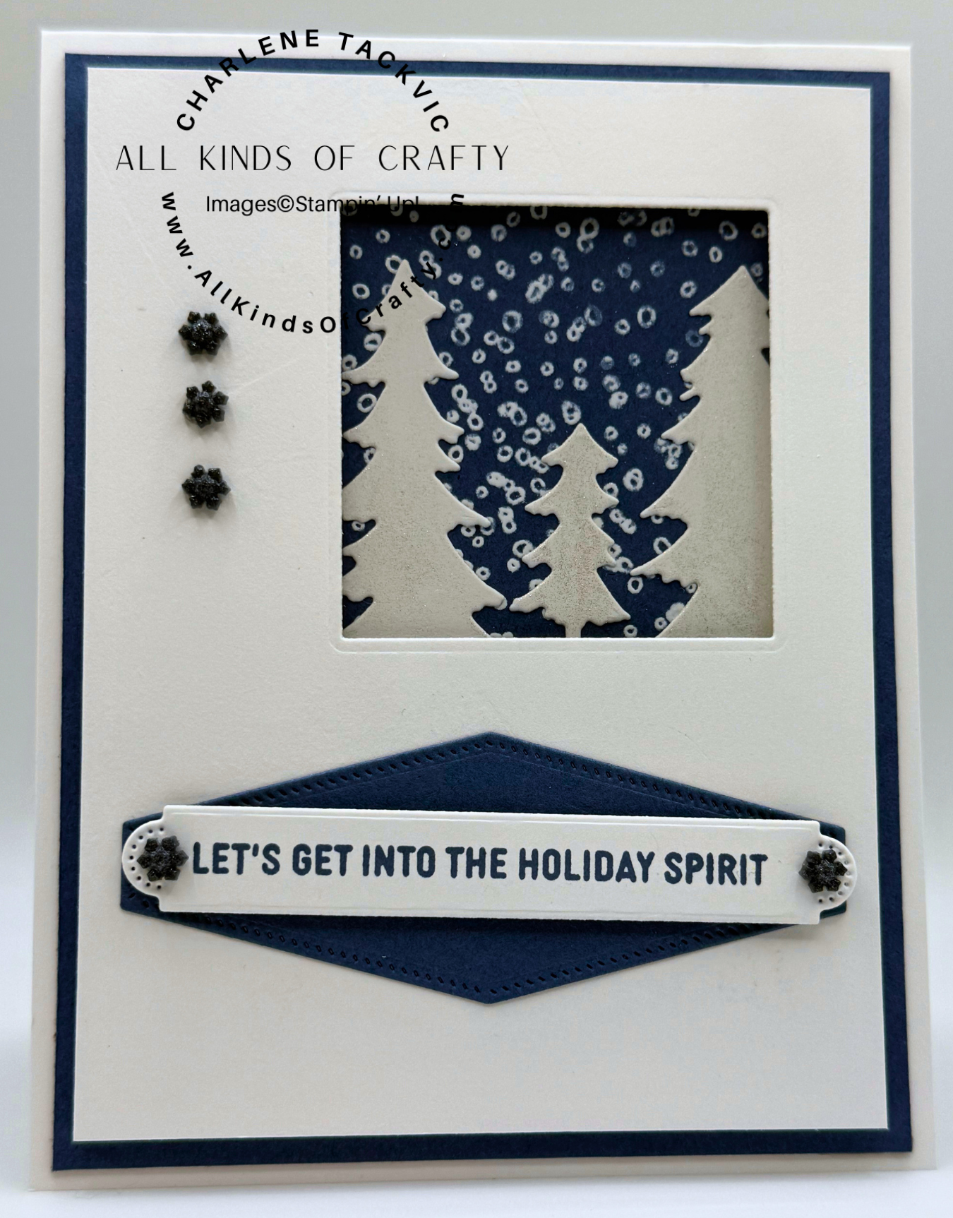 Stampin’ Up! Holly Jolly Branches Card for The Happy Inkin’ Krew Thursday Blog Hop