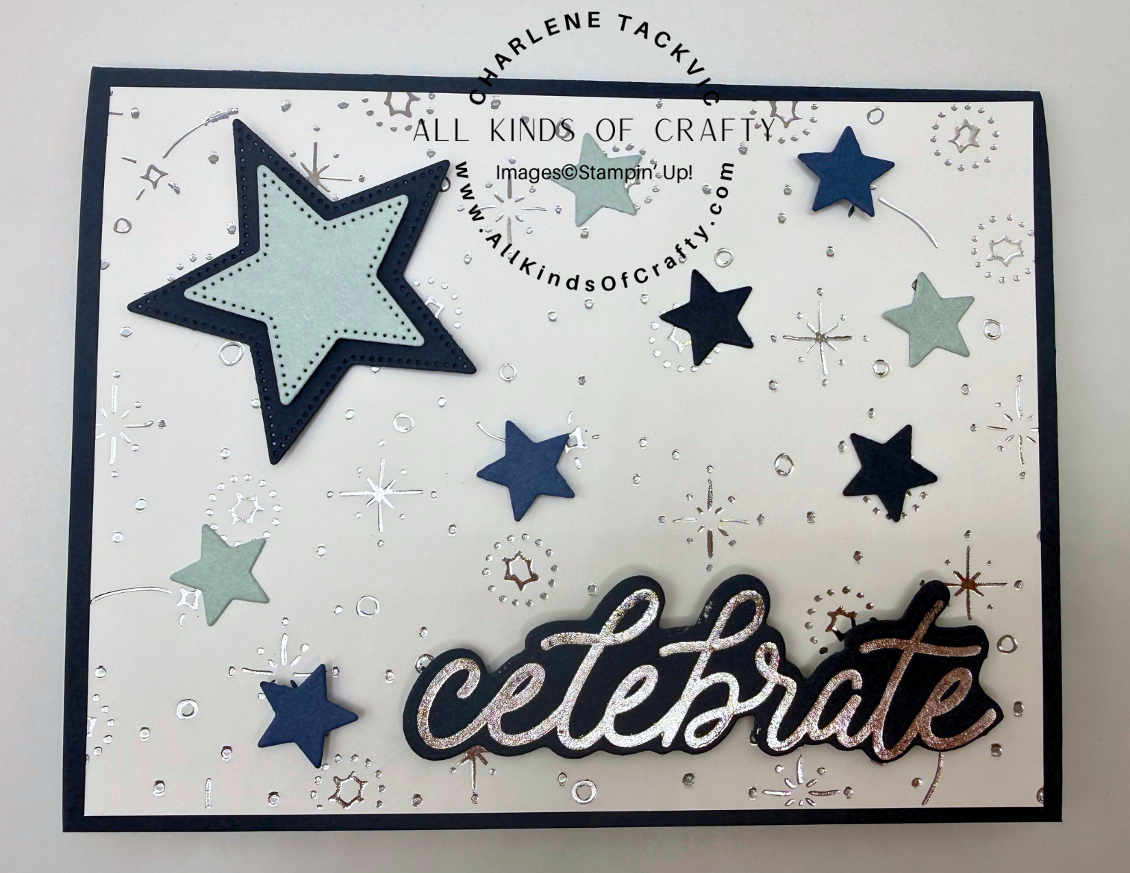 Stampin’ Up! Shining Stars Congratulations Card for The Happy Inkin’ Krew Thursday Blog Hop
