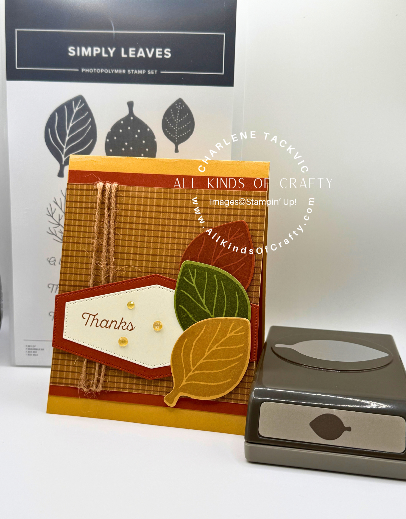 Stampin’ Up! Simply Leaves Card for The Happy Inkin’ Krew Thursday Blog Hop